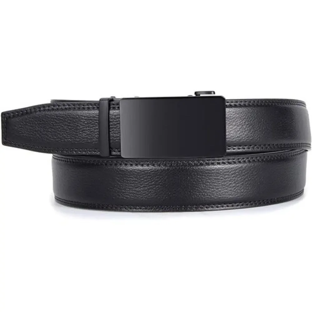 Men's Belt Leather Ratchet Belt for Men Dress Casual with Adjustable Buckle